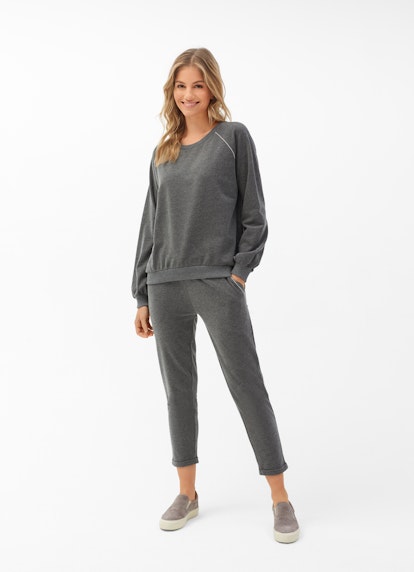 Regular Fit Sweatshirts Piping - Sweatshirt meteorit mel.