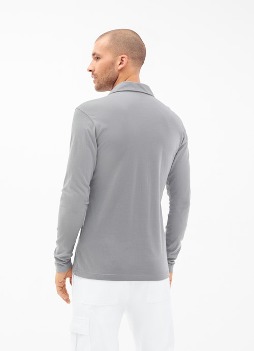 Regular Fit Polo - Longsleeve ash grey