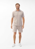 Regular Fit  Terry Cloth - Polo Shirt light walnut