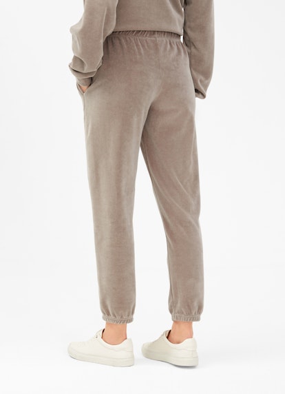 Casual Fit Hosen Samt - Sweatpants seal