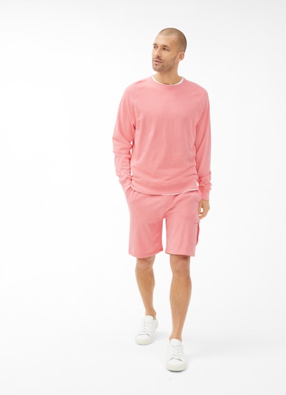 Casual Fit Pullover Sweatshirt pink coral