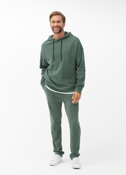 Casual Fit Hoodies Hoodie deep green