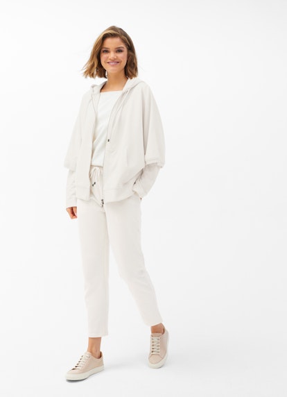 Oversized Fit Hoodie Cape - Jacke eggshell