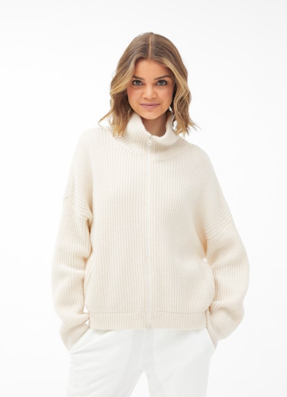Casual Fit Knit - Cardigan eggshell