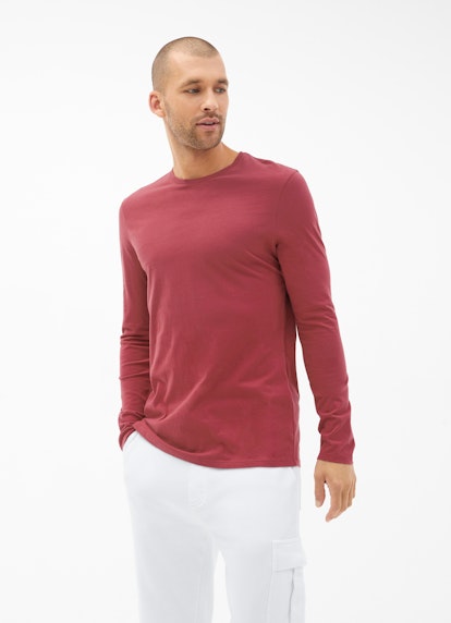 Regular Fit T-shirts à manches longues Longsleeve faded raspberry