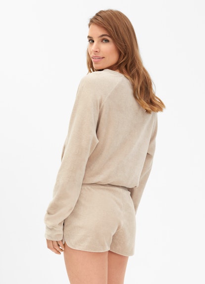 Regular Fit Shorts Frottee - Shorts light walnut