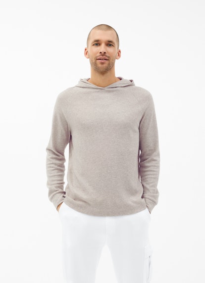 Casual Fit  Cashmix - Hoodie sand