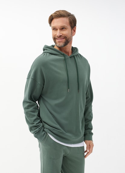 Casual Fit Hoodies Hoodie deep green