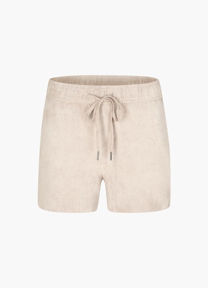 Regular Fit Shorts Faux Velours - Shorts light walnut