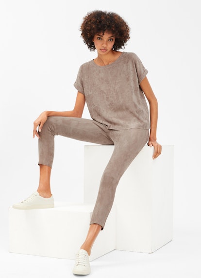 Boxy Fit T-Shirts Faux Velours - T-Shirt seal