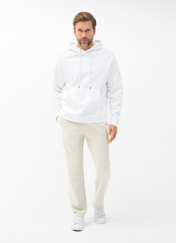 Coupe Casual Fit Sweats à capuche Hoodie white