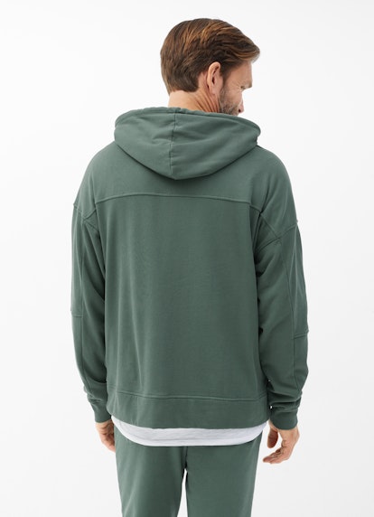 Casual Fit Hoodies Hoodie deep green