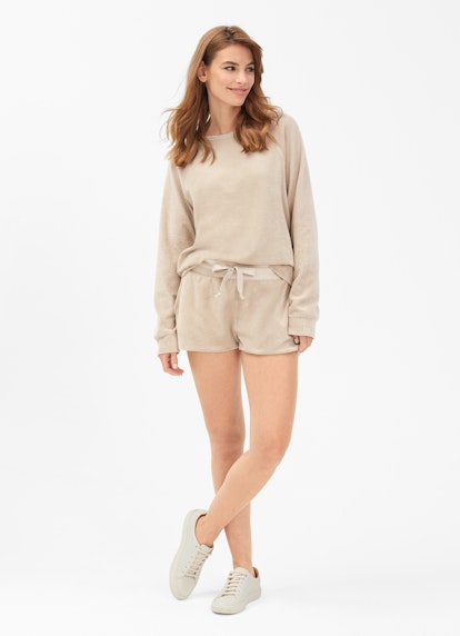 Regular Fit Shorts Frottee - Shorts light walnut