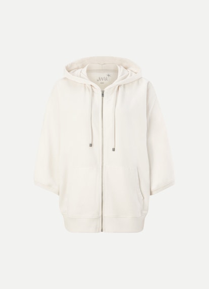 Oversized Fit Hoodie Cape - Jacke eggshell