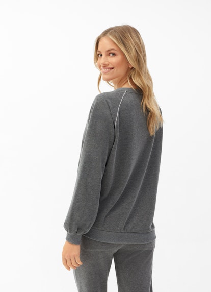 Regular Fit Sweatshirts Piping - Sweatshirt meteorit mel.