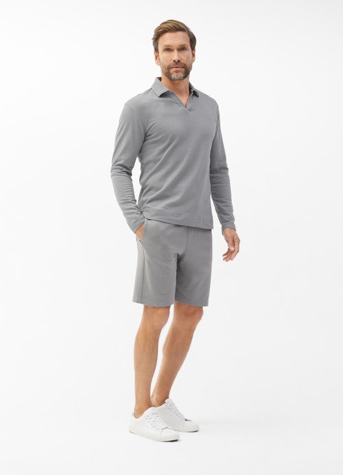 Regular Fit  Polo - Longsleeve ash grey