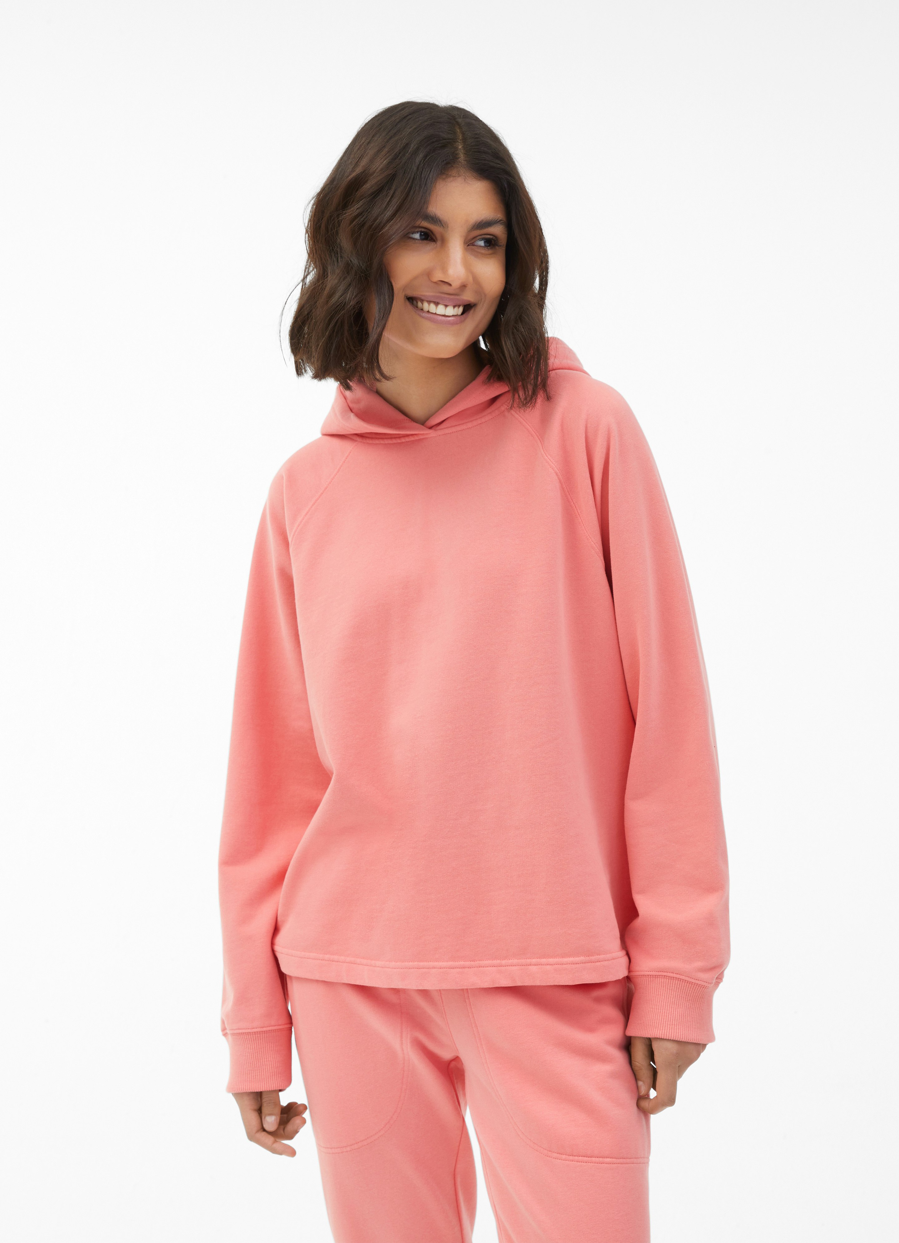 Coral sale pink hoodie