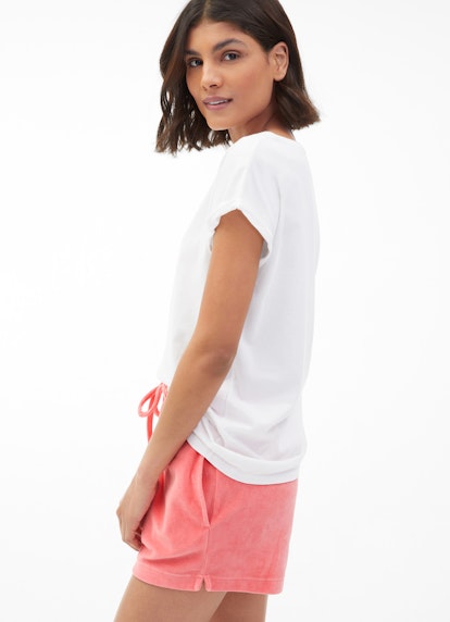 Casual Fit Shorts Velvet - Shorts pink coral
