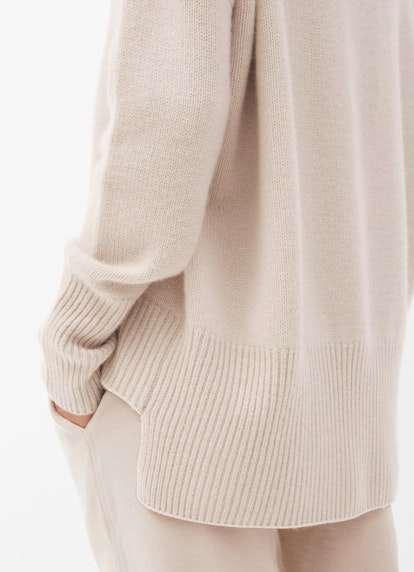 Oversized Fit Strick Cashmere - Pullover light walnut