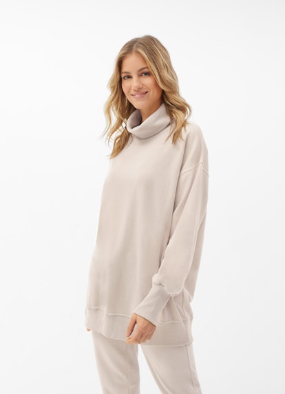 Oversized Fit Oversized Roll Neck - Sweatshirt light walnut