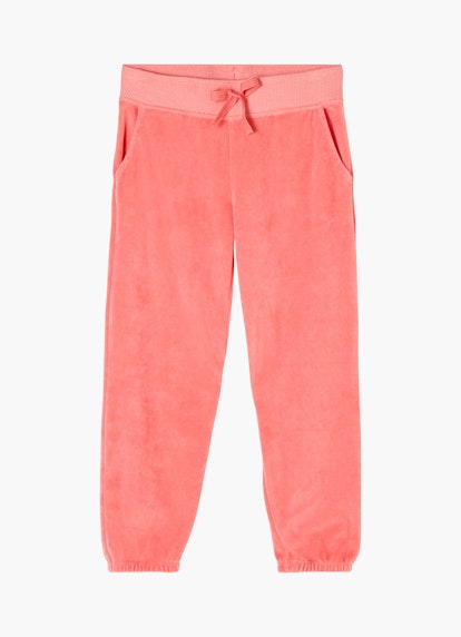 Coupe Regular Fit Pantalons Pantalon de jogging en velours pink coral