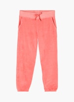 Coupe Regular Fit Pantalons Pantalon de jogging en velours pink coral