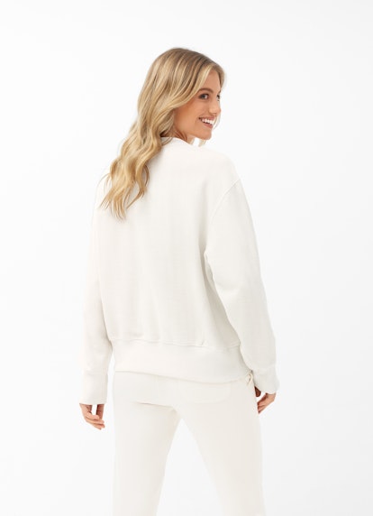 Casual Fit Herringbone - Sweater eggshell