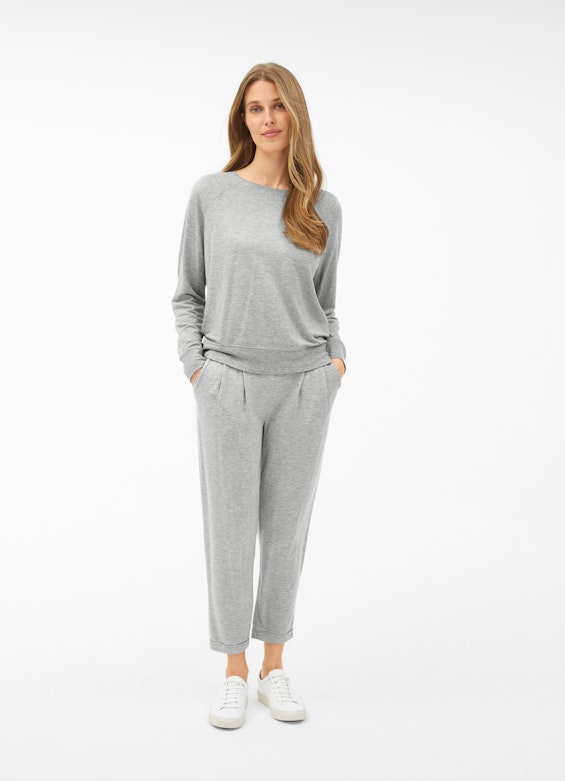 Regular Fit Sweatshirts Modal Jersey - Sweatshirt l.grey mel.