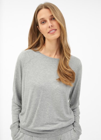 Coupe Regular Fit Sweat-shirts Sweat-shirt en jersey de modal l.grey mel.