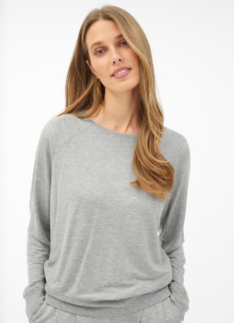 Regular Fit Sweatshirts Jersey Modal - Sweatshirt l.grey mel.