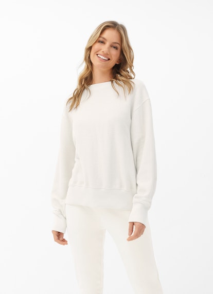 Casual Fit Herringbone - Sweater eggshell