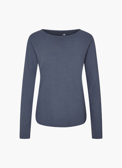 Coupe Slim Fit Sweat-shirts Pull-over en cachemire mélangé midnight blue