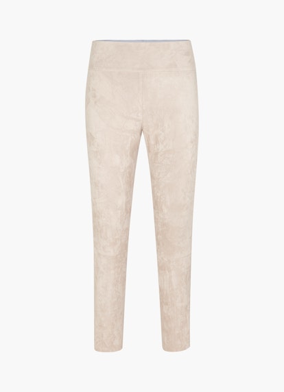 Slim Fit Pants Tech Velours - Leggings light walnut