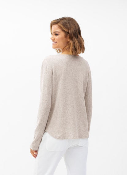 Slim Fit Sweatshirts Cashmix - Sweater sand