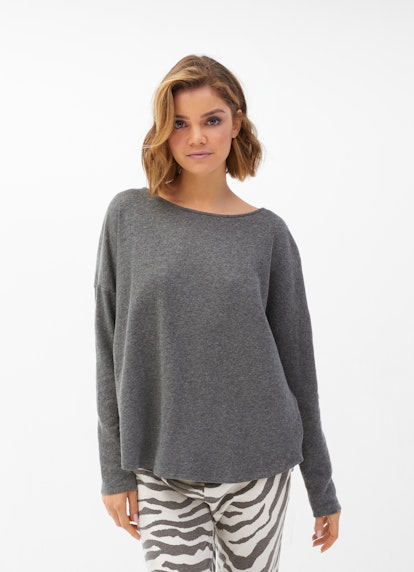 Coupe Loose Fit Sweat-shirts Pull en cachemire mélangé meteorit mel.