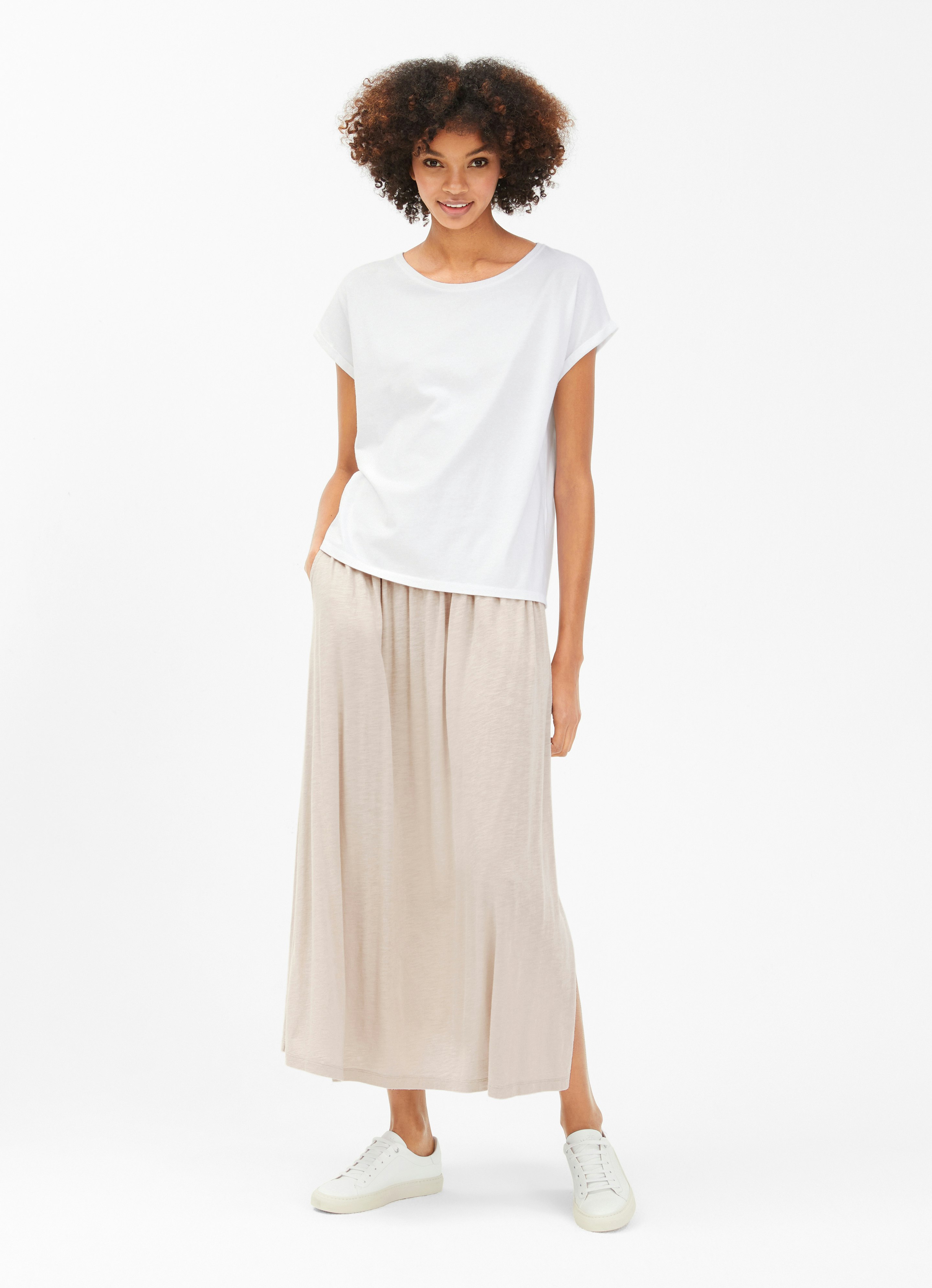 Eggshell white hotsell maxi skirt