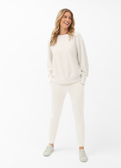 Casual Fit Herringbone - Sweater eggshell