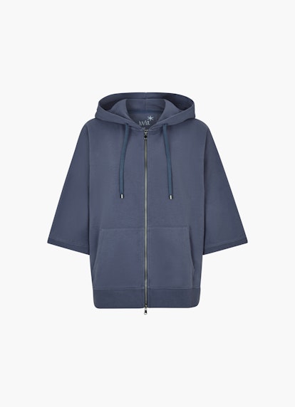 Oversized Fit Sweatshirts Hoodie Cape - Jacket midnight blue