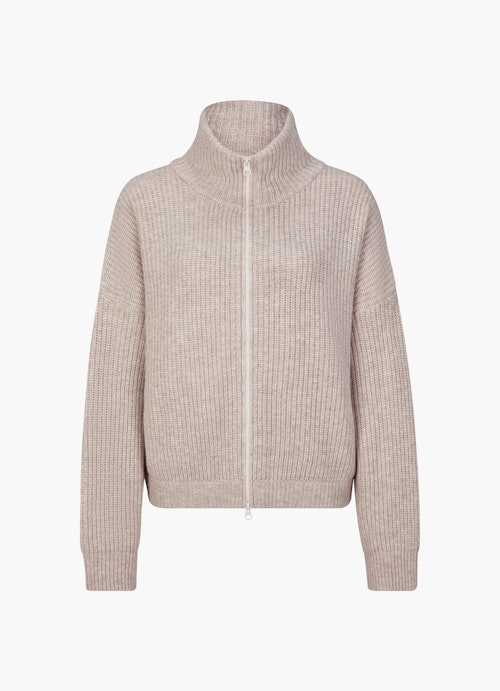 Coupe Casual Fit  Cardigan en maille sand