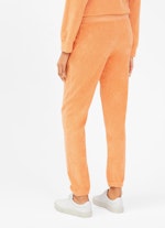 Coupe Regular Fit Pantalons Pantalon de jogging en tissu éponge mandarine