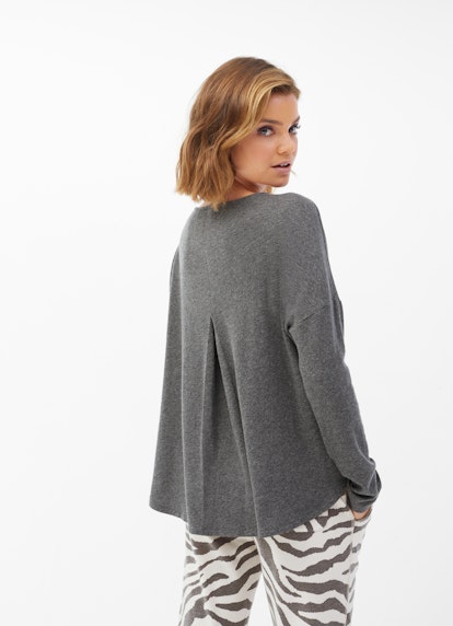 Coupe Loose Fit Sweat-shirts Pull en cachemire mélangé meteorit mel.