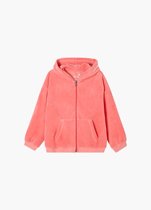 Regular Fit Sweatshirts Samt Hoodie - Jacke pink coral