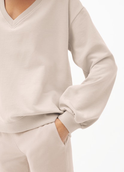 Casual Fit Sweater with Puffy Sleeves light walnut