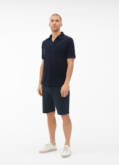 Regular Fit T-shirts Terry Cloth - Polo Shirt navy