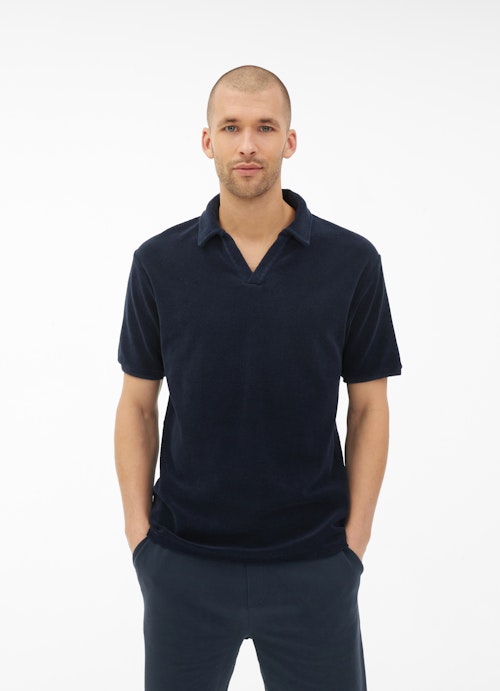 Regular Fit T-shirts Terry Cloth - Polo Shirt navy