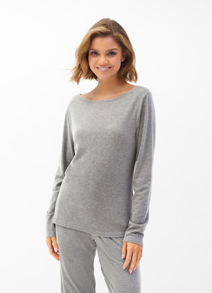 Regular Fit Nightwear Modal Jersey - Longsleeve ash grey mel.