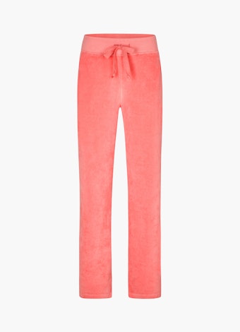 Wide Leg Fit Pants Velvet - Sweatpants pink coral