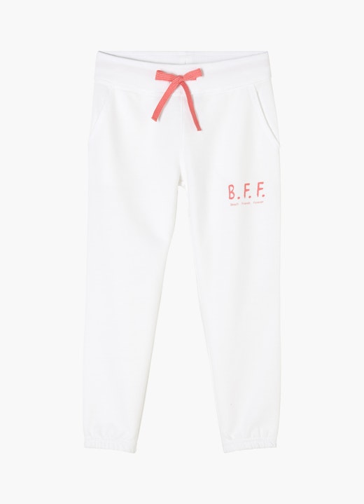 Regular Fit Hosen Sweatpants white