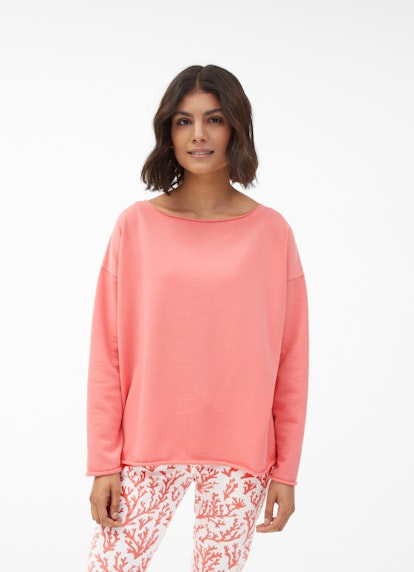 Casual Fit Sweatshirts Sweatshirt pink coral