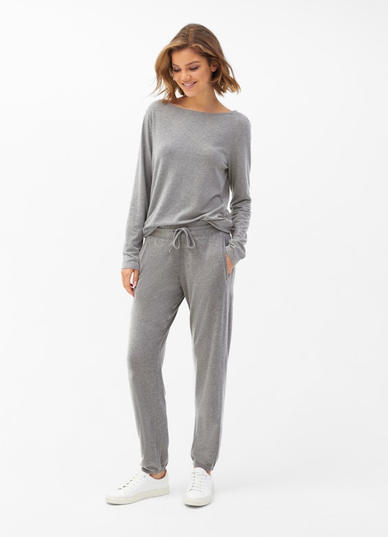 Casual Fit Pants Modal Jersey - Sweatpants ash grey mel.